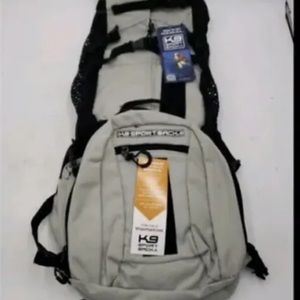 K9 Sport Sack AIR Dog Carrier Backpack Size LARGE Gray Black New With Tags